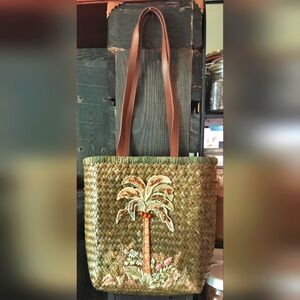 Cappelli Straworld Woven Palm Tree Tote Bag